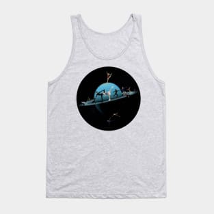 Space Figure Skating Tank Top